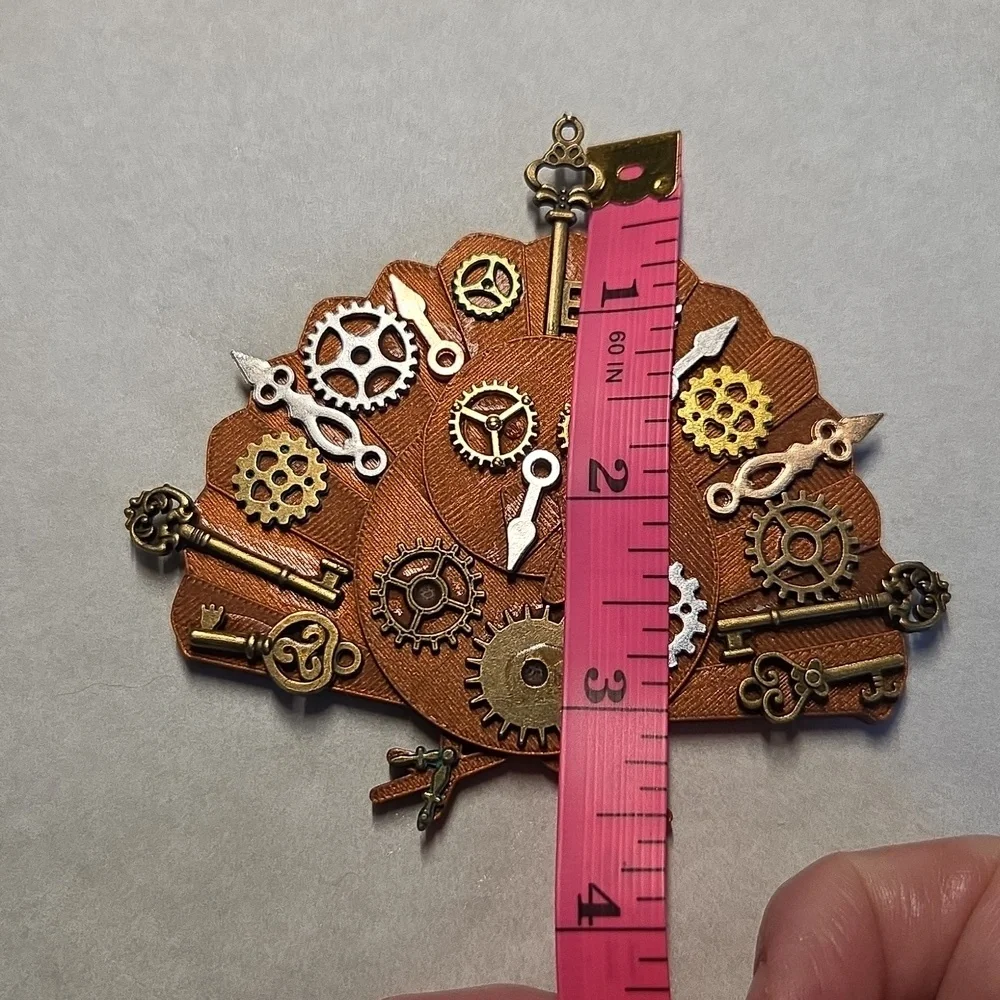 Steamie Turkey 3-D Printed Turkey With Metal Steampunk Charms